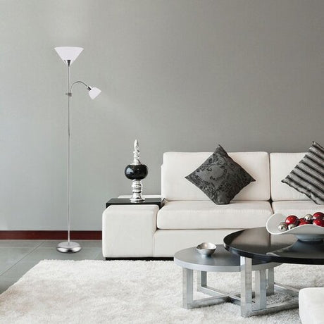 Lampadar Action, crom satin, E27 1x 100 + E14 1x 25W, Rabalux 4064