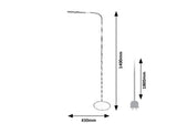 Lampadar Adelmo, gri, 910lm, LED 10W, 3000-6000K, Rabalux 74010