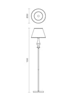 Lampadar FABIOLA, alama antica, 1XE27, Smarter 02-714