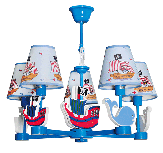 Lustra Pirate Multicolor 5XE14 40W