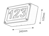 Numar casa Hannover, antracit, 480lm, LED 6W, 4500K, Rabalux 8747