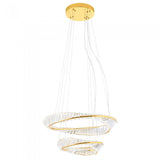 Suspensie Oblige, auriu, LED CCT, 50W, 3900 lumeni, 3000K/4000K/6000K, D.60+40 cm, Incanti IOB PS+M 11