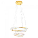 Lustra Oblige, auriu, LED CCT, 50W, 3900 lumeni, 3000K/4000K/6000K, D.60+40 cm, Incanti IOB PS+M 11