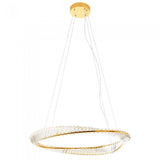 Suspensie Oblige, auriu, LED CCT, 52W, 4118 lumeni, 3000K/4000K/6000K, D.100 cm, Incanti IOB PXL 11