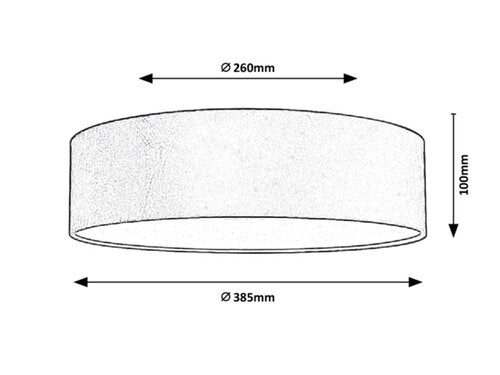 Plafoniera Aldona, albastru, E27 2x 10W, Rabalux 3859