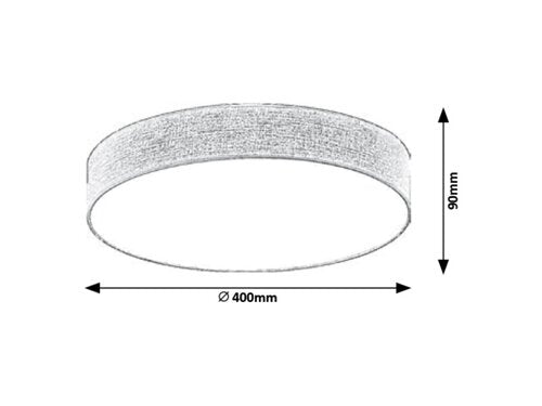 Plafoniera Artemis, gri, 1950lm, LED 24W, 3000K, Rabalux 5681