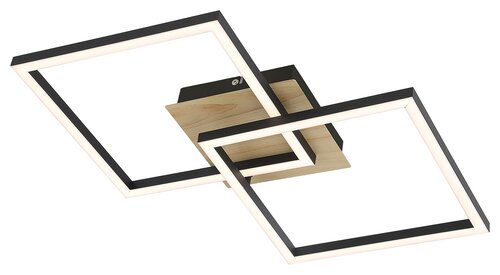 Plafoniera Ashton, negru mat, 1600lm, LED 24W, 3000K, Rabalux 6589