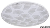 Plafoniera Benita, cu model alb, 900lm, LED 18W, 3000K, Rabalux 3075