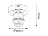 Plafoniera Bottom, crom, E27 1x 60W, Rabalux 1301