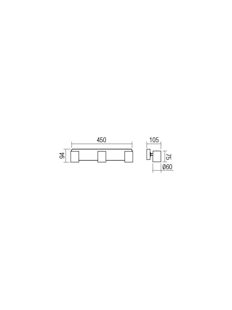 Plafoniera CAMEO, alb mat, 3xGU10, Smarter 04-473