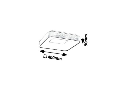 Plafoniera Carmella, auriu, 1950lm, LED 30W, 4000K, Rabalux 5056