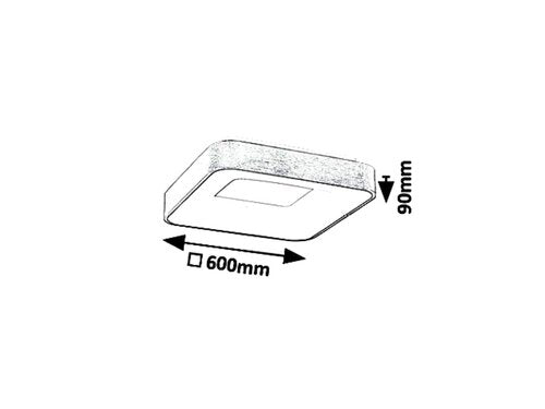 Plafoniera Carmella, auriu, 3889lm, LED 50W, 4000K, Rabalux 5057