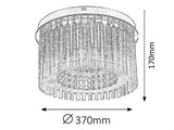 Plafoniera Danielle, crom, 1500lm, LED 18W, 4000K, Rabalux 2449