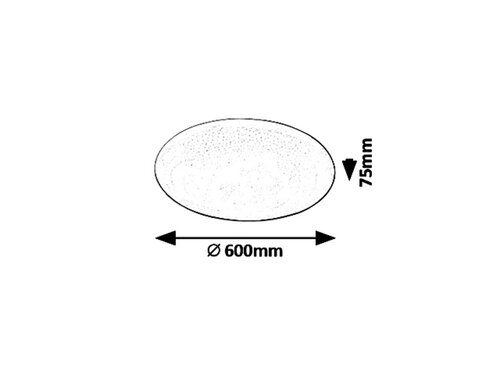 Plafoniera Danny, alb, 4800lm, LED 60W, 3000-6500K, Rabalux 5446