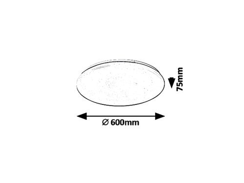 Plafoniera Danny, alb, 4800lm, LED 60W, 3000-6500K, Rabalux 5450