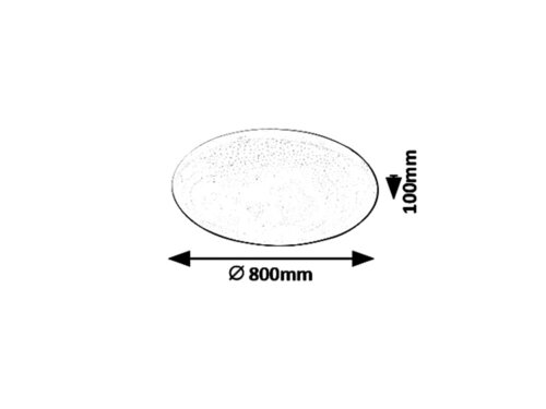 Plafoniera Danny, alb, 6400lm, LED 80W, 3000-6500K, Rabalux 5447