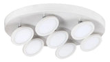 Plafoniera Elsa, alb mat, 2940lm, LED 7x 6W, 4000K, Rabalux 2715