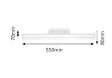 Plafoniera Esther, crom, 1600lm, LED 19, 2W, 3000K, Rabalux 2218