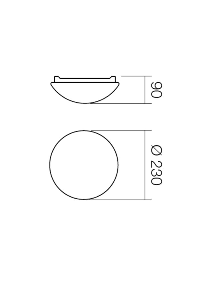 Plafoniera IBIS, alb cu dispersor opal, 1XE27, Smarter 01-239