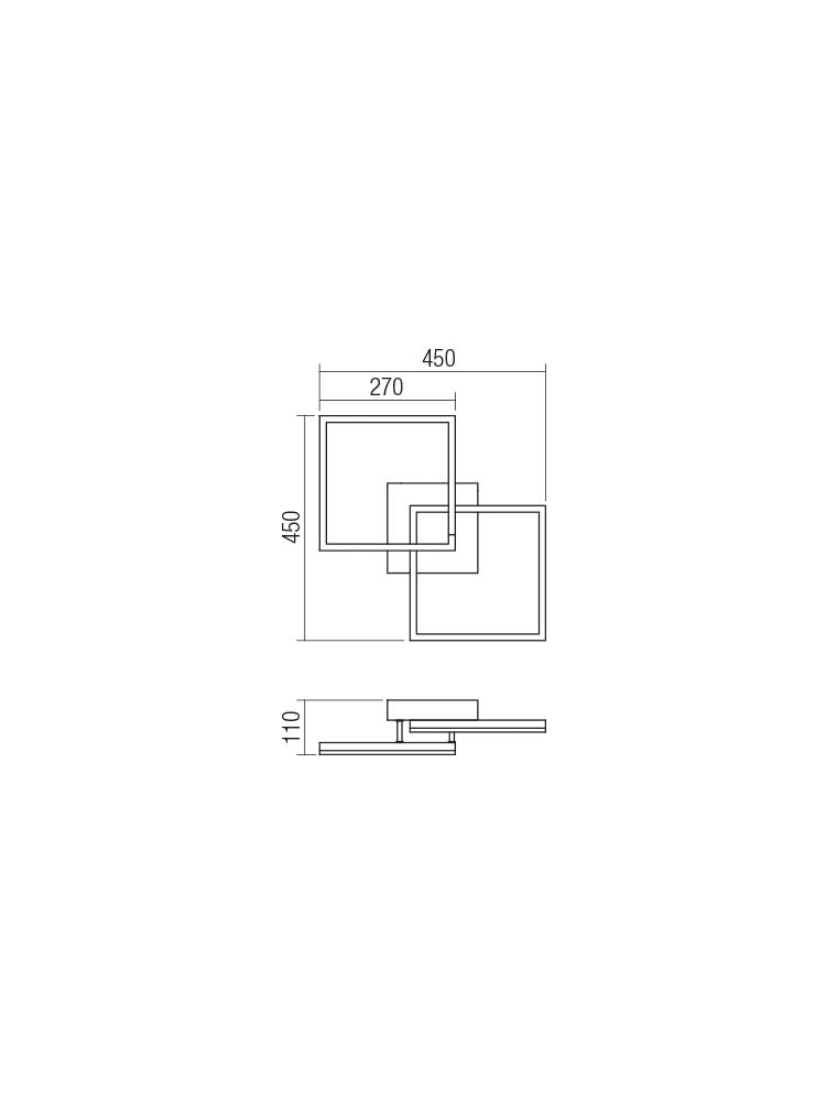 Plafoniera KLEE, alb mat, LED 39W, 3000K, 3627 lm, Smarter 01-1640