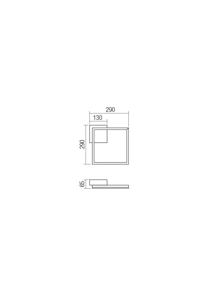 Plafoniera KLEE, auriu mat, LED 21W, 3000K, 1890 lm, Smarter 01-1637