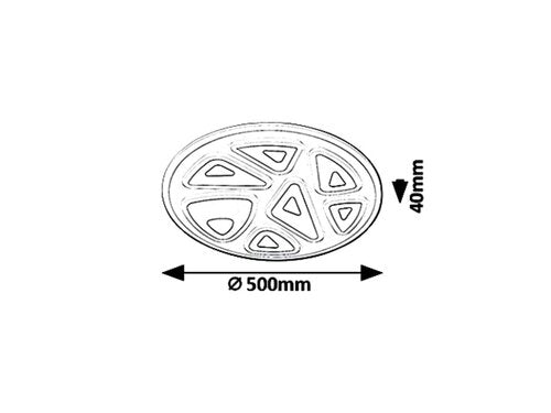 Plafoniera Kolmio, alb, 3600lm, LED 54W, 3000-6000K, Rabalux 6450