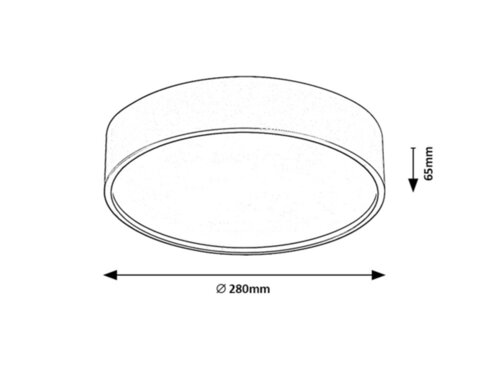 Plafoniera Larcia, argintiu, 1060lm, LED 18W, 4000K, IP44, Rabalux 75010