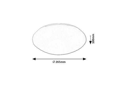 Plafoniera Lucas, alb, 830lm, LED 12W, 4000K, Rabalux 71132