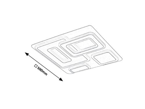 Plafoniera Montelle, alb mat, 2393lm, LED 56W, 2700-5500K, Rabalux 5859