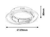 Plafoniera Selena, crom, 2400lm, LED 30W, 4000K, Rabalux 2184