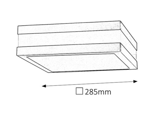 Plafoniera Stuttgart, antracit, E27 2x 11W, Rabalux 8685