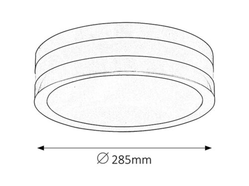 Plafoniera Stuttgart, crom satin, E27 2x 11W, Rabalux 8220