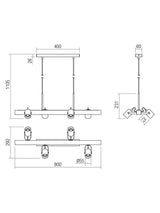 Plafoniera TAFFI, 4 x E27, Smarter 01-2417