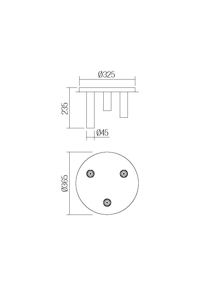 Plafoniera TAJ, 3 x E27, Smarter 01-2413