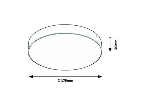 Plafoniera Tartu, alb mat, 1800lm, LED 18W, 2800-6000K, Rabalux 7893