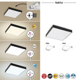 Plafoniera Tartu, negru mat, 1800lm, LED 18W, 2800-6000K, Rabalux 7899