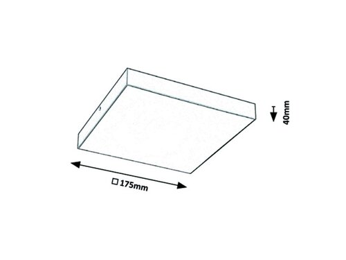 Plafoniera Tartu, negru mat, 1800lm, LED 18W, 2800-6000K, Rabalux 7899