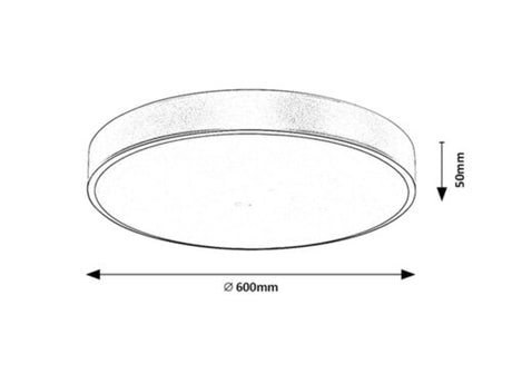 Plafoniera Tesia, auriu, 3760lm, LED 60W, 3000-6000K, Rabalux 71038