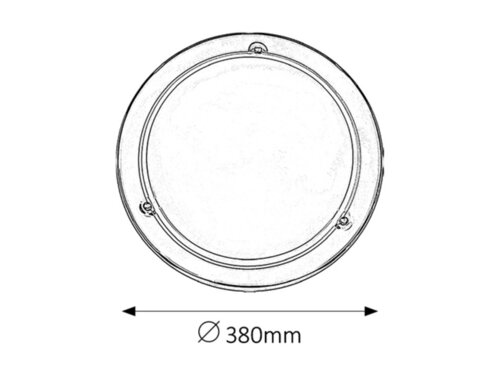 Plafoniera Ufo, crom, E27 2x 60W, Rabalux 5143