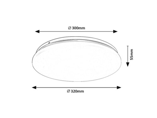 Plafoniera Vendel, alb, 1450lm, LED 18W, 3000K, Rabalux 71102