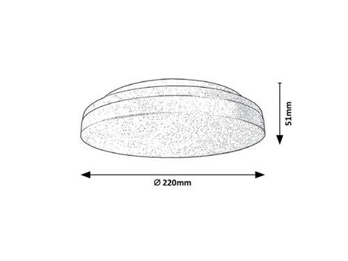 Plafoniera Zenon, alb, 1800lm, LED 18W, 3000-4000-6000K, Rabalux 2697