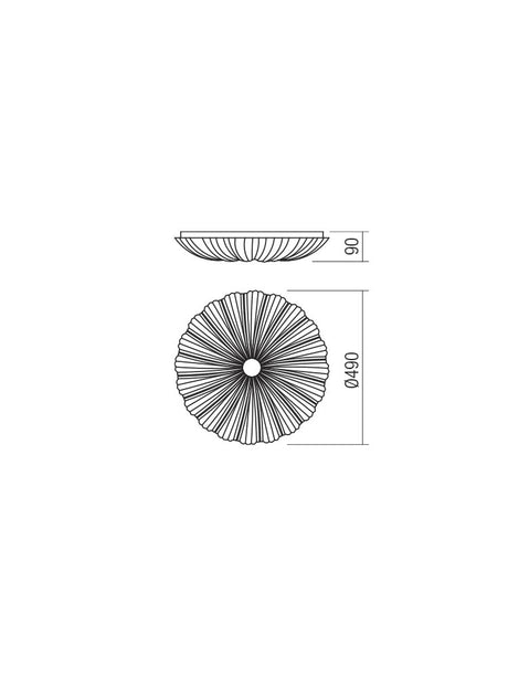 Plafoniera ARAGON, alb, LED 36W, 4000K, 2556 lm, Smarter 05-915