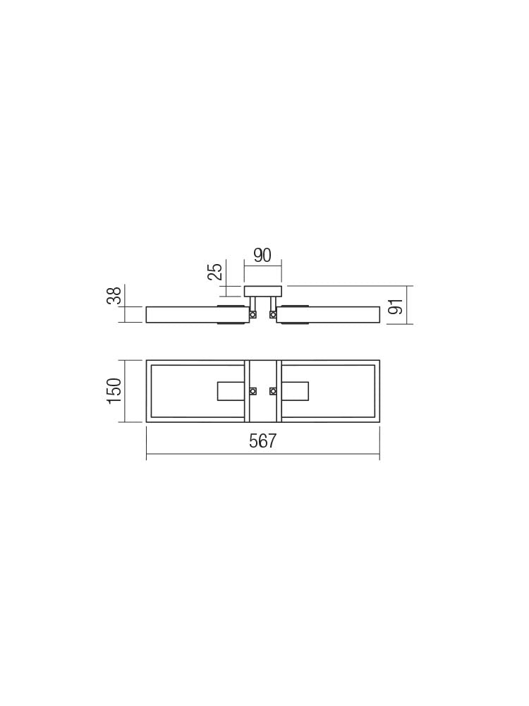 Plafoniera TIMBER, negru mat si lemn de fag natur, 2XE27, Smarter 01-1968