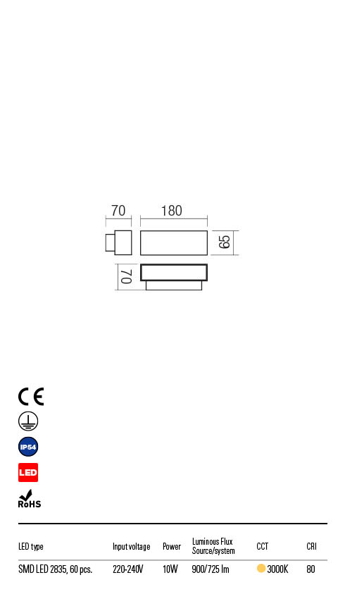 Aplica exterior PLANIT  - Art.90095