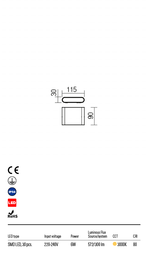 Aplica exterior POCKET - Art.9052