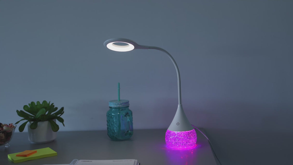 Lampa de birou Vivter alb LED 4W 220lm 4000K RGB IP20 Rabalux 74248