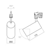 Proiector orientabil TL03NW MWH, Alb mat, 1x20W, 4000K, Arelux