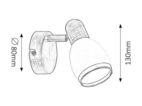 Spot Elite, bronz, E14 1x 40W, Rabalux 5970