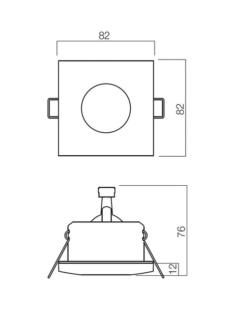 Spot incastrat ELC 1104,alb, 1XGU10, Smarter 70126