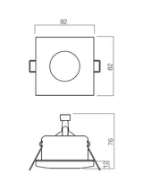 Spot incastrat ELC 1104, crom, 1XGU10, Smarter 70127